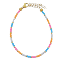 Color armband goud