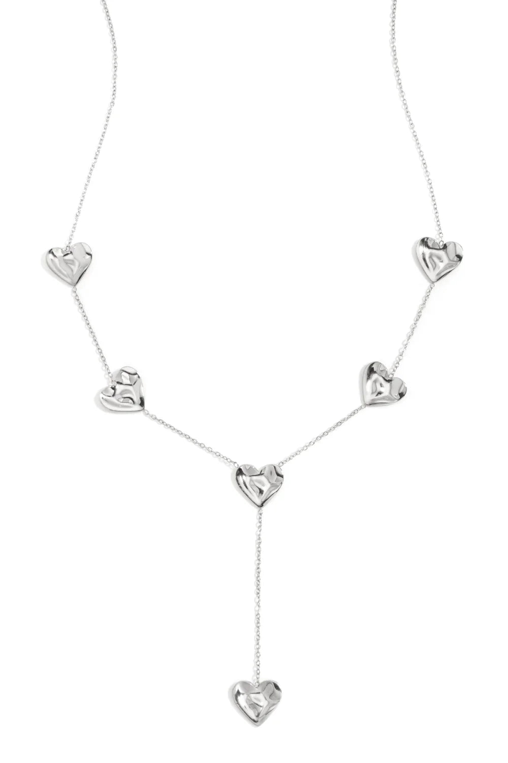 Y wavy heart ketting