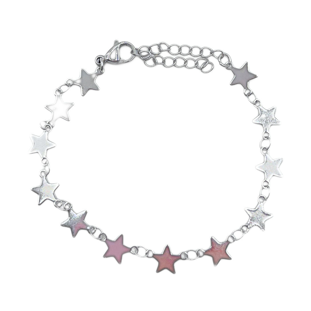 Sterretjes armband zilver