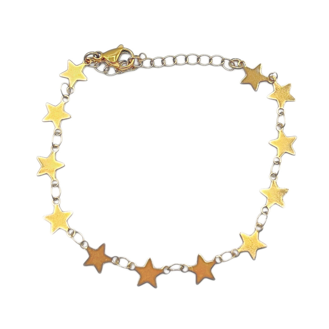 Sterretjes armband goud