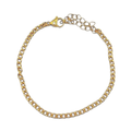 Small chain armband goud