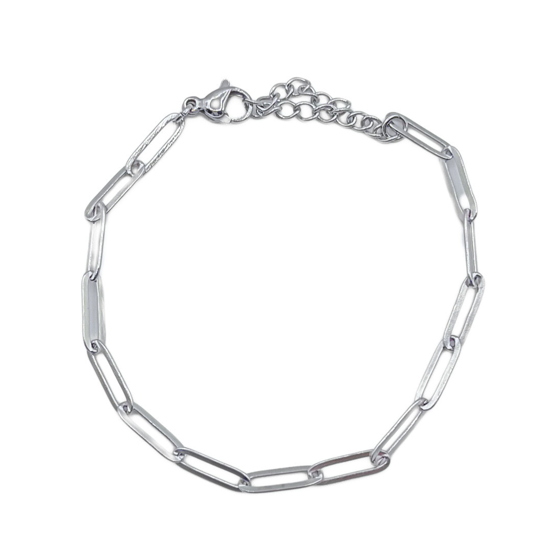 Chain armband zilver