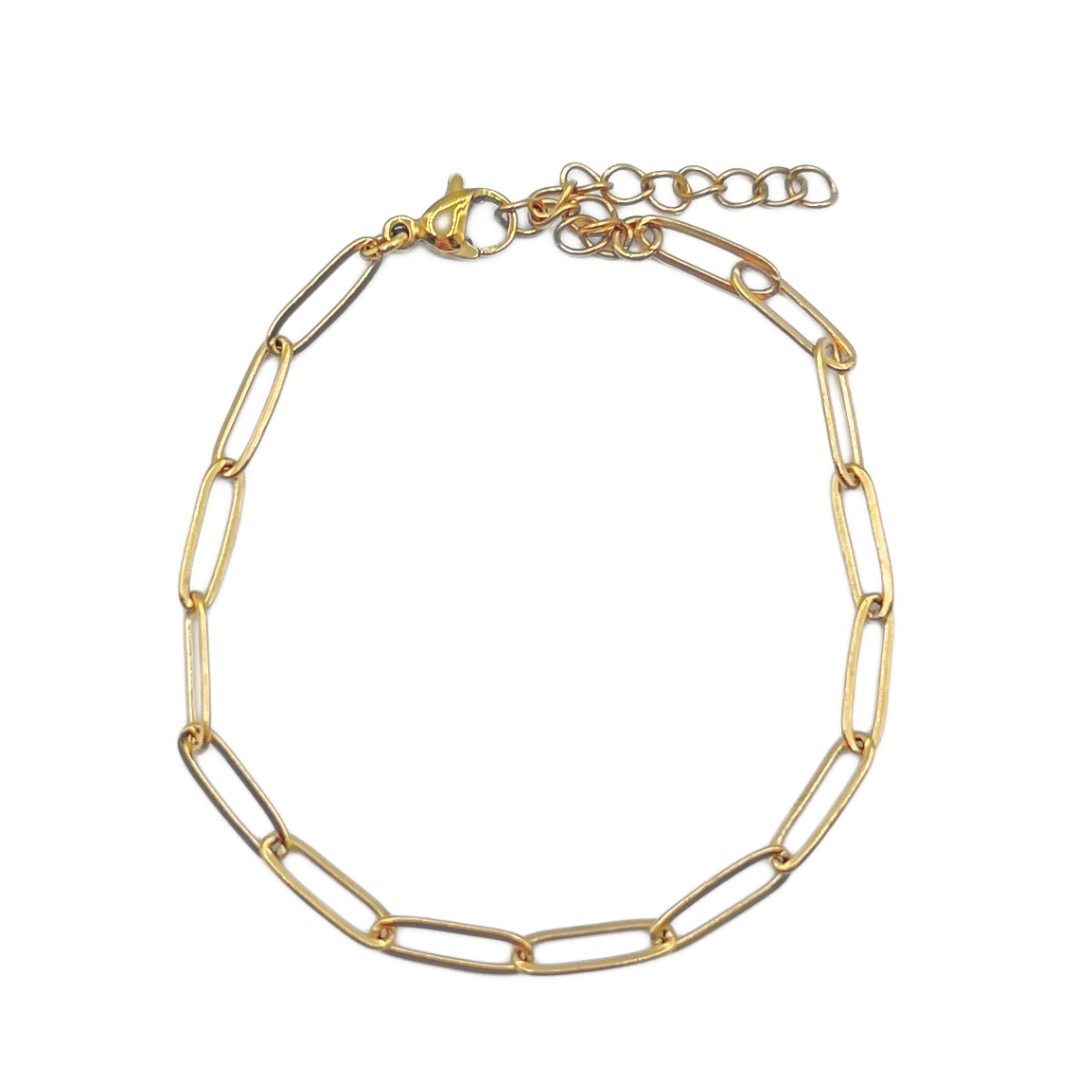 Chain armband goud