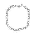 Basic chain armband zilver