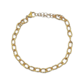 Basic chain armband goud