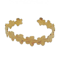 Bloemen bangle goud