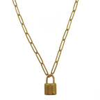 Lock ketting goud