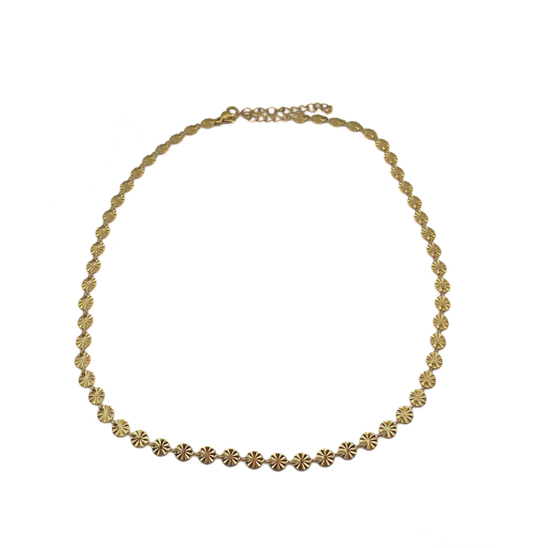 Muntjes ketting goud