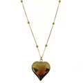 Hart lange ketting goud