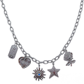 Eye love you ketting zilver