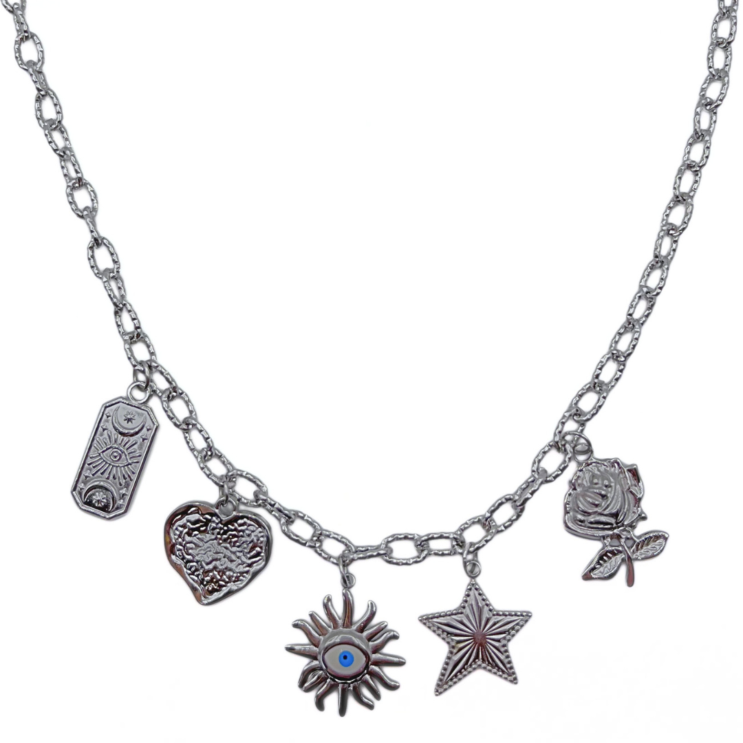 Eye love you ketting zilver