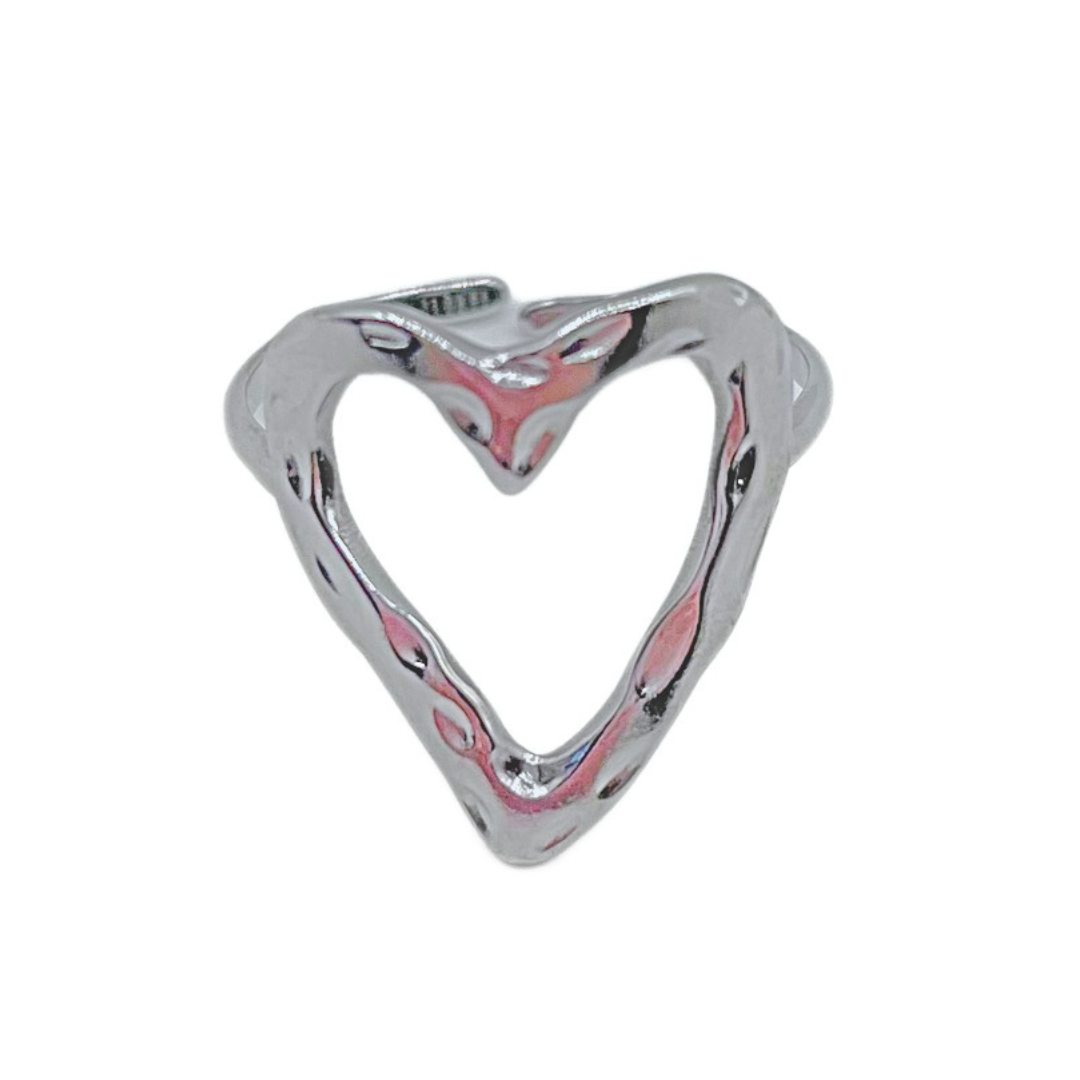 Heart ring zilver