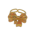 Strikjes ring goud