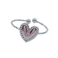 Small heart ring zilver