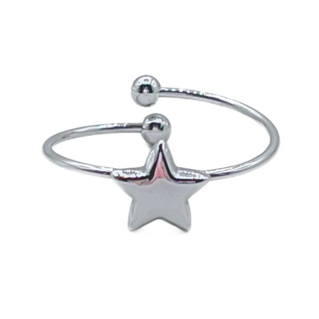 Star ring zilver