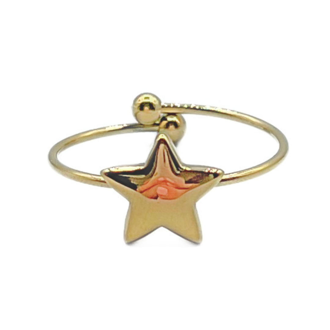 Star ring goud