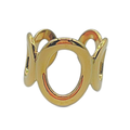 Big circle ring goud