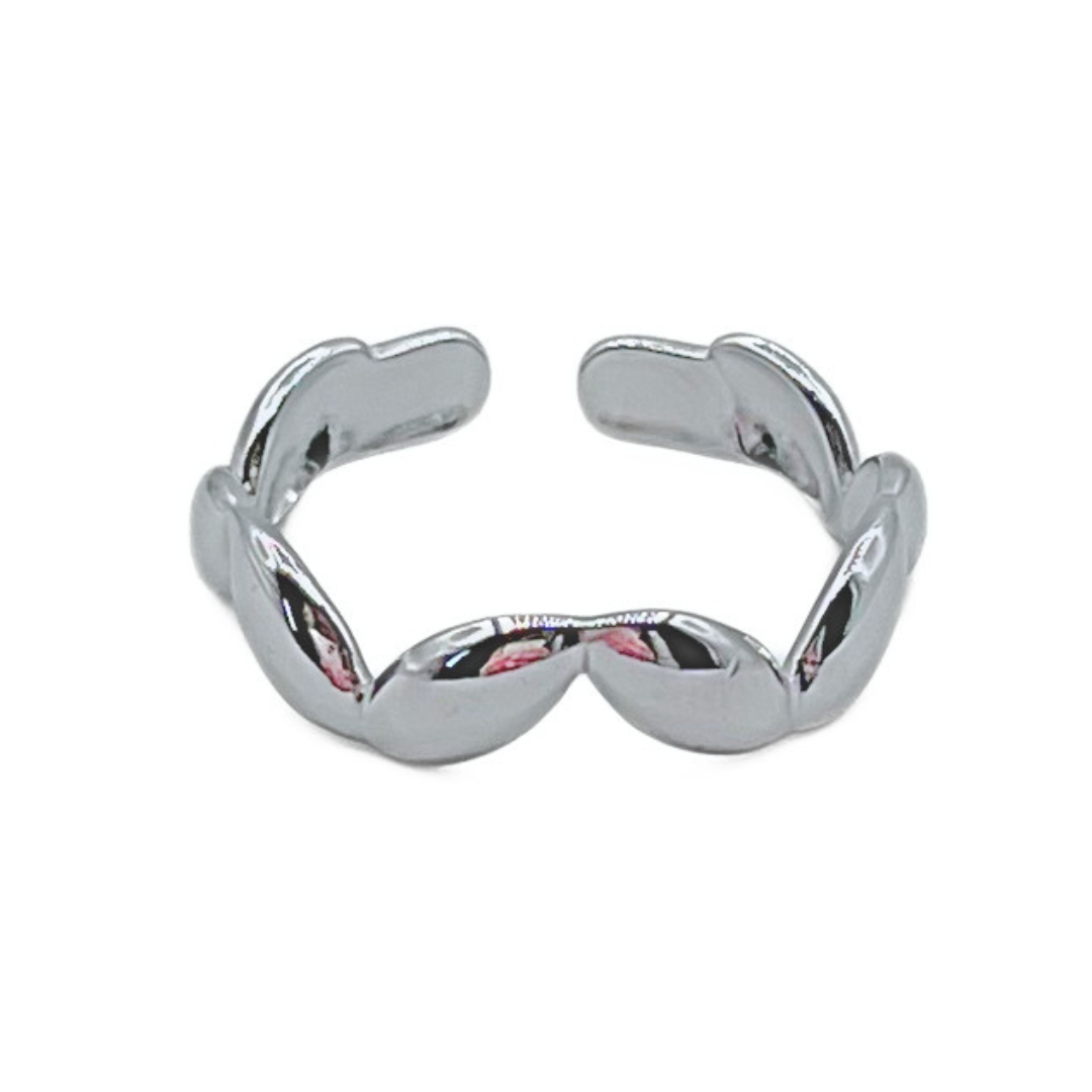 Wave ring zilver