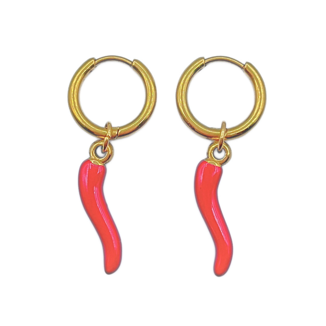 Peper oorbellen goud