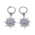 Sun oorbellen zilver