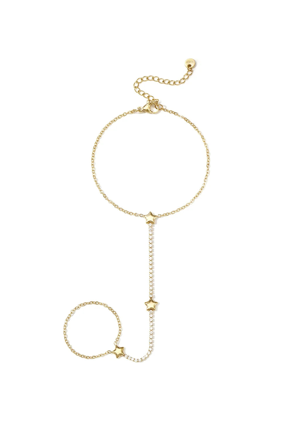 shiny stars hand chain